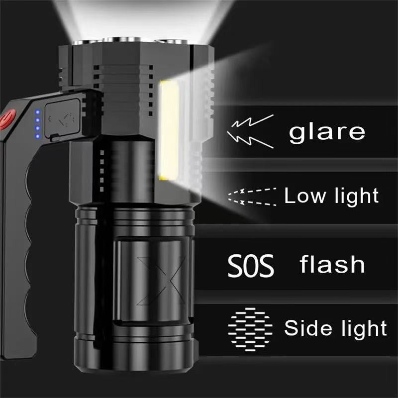 Rechargeable LED Flashlight 22000LM High Power Handheld Torch Waterproof