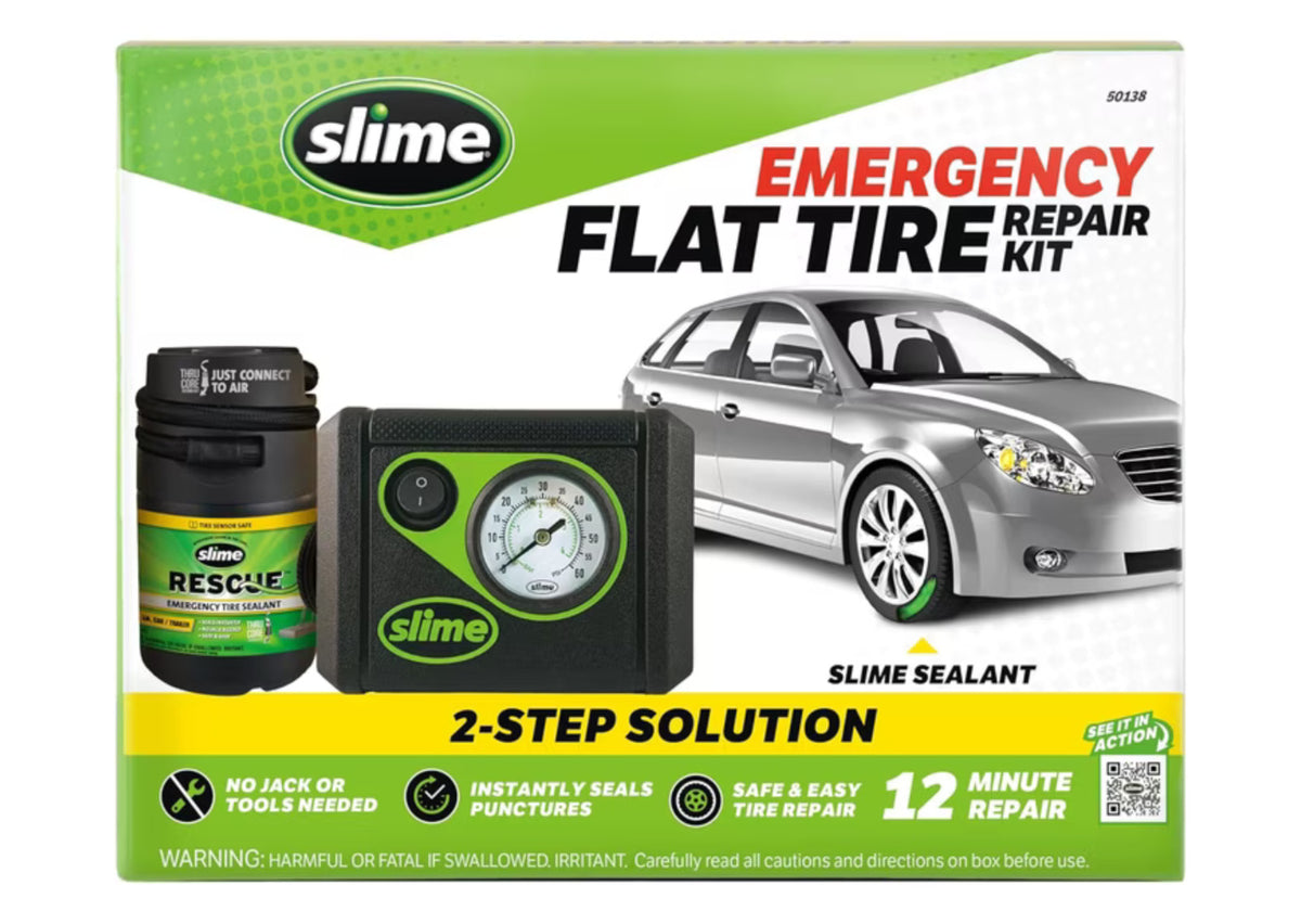 Bicycle Flat Tire Repair Kit - Slime Smart Spair Plus with Tools