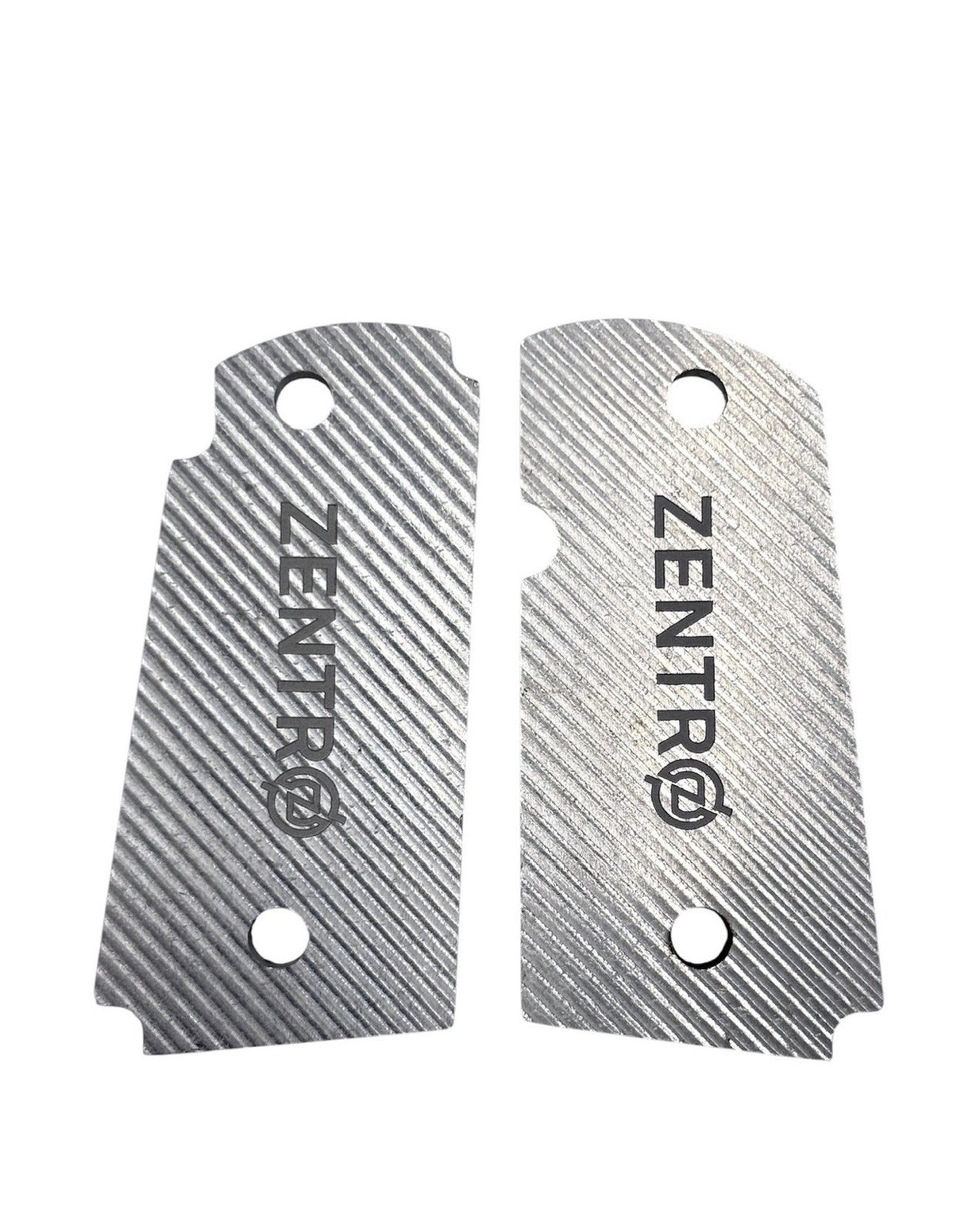 Custom Engraved Kimber Micro 9 Aluminum Pistol Grips - Ornamental Scroll Logo