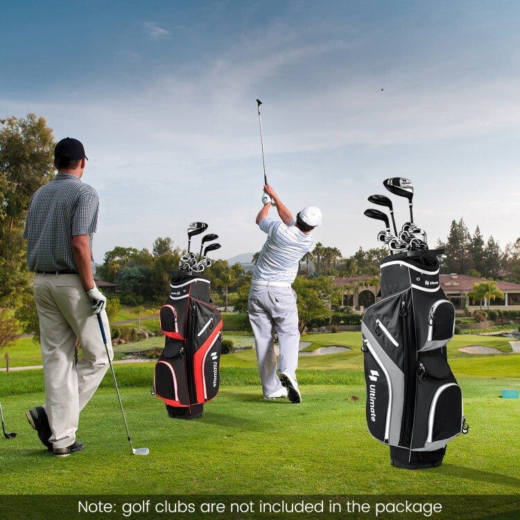 Lightweight Golf Stand Bag with 14-Way Divider & Shoulder Strap