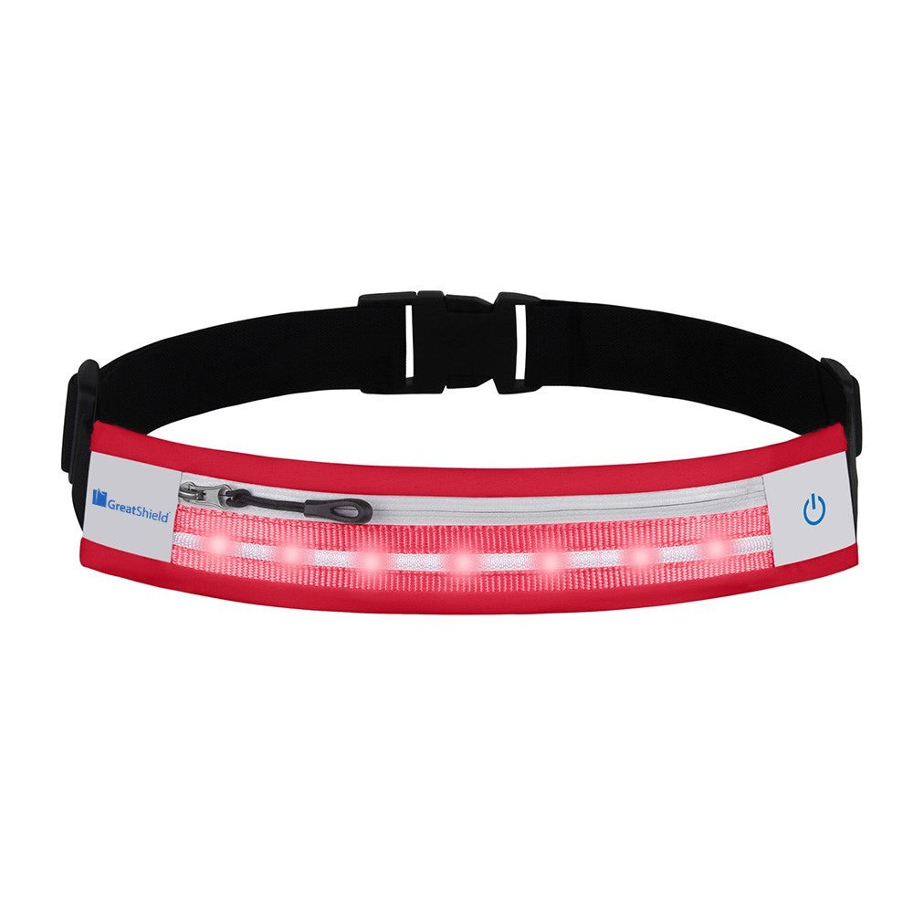 Waterproof LED Sport Waist Belt Pouch for Running & Outdoor Activities
