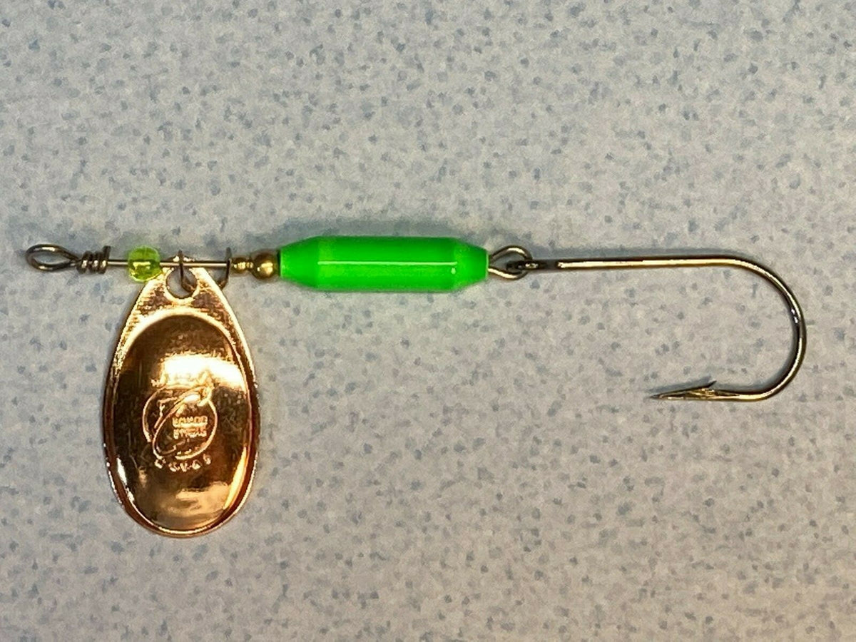 Heavy Metal Steelhead Salmon Casting Spinner Size 4 - Copper Blade