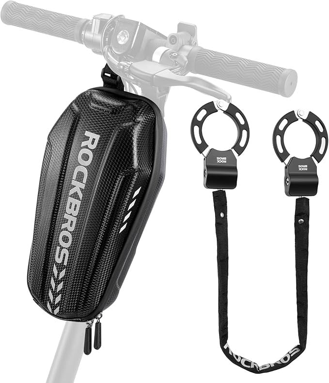Electric Scooter Lock with Anti-Theft Chain and Storage Bag - 23.4 Inches