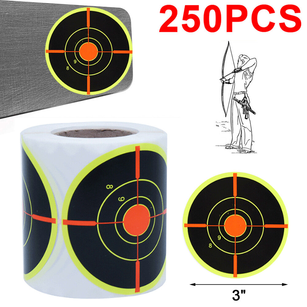 Self-Adhesive Shooting Targets - Reactive Splatter Stickers for Indoor & Outdoor Practice
