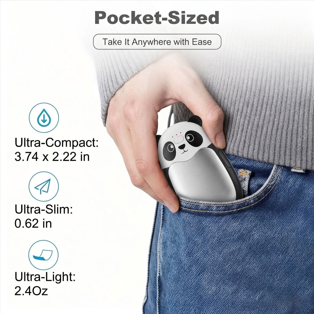 Rechargeable Hand Warmers 4-Pack 2-in-1 Portable Electric Hand Warmer
