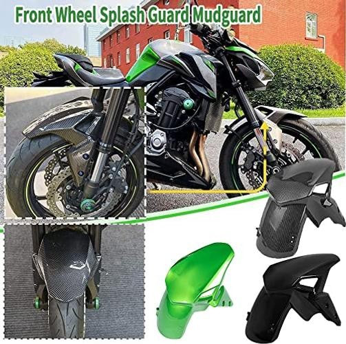 Carbon Fiber Look Front Fender Mudguard for Kawasaki Z900 2017-2024 Motorcycle
