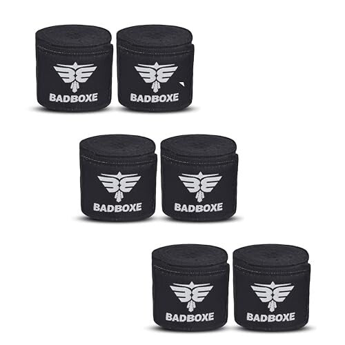 Premium 3 Pairs Boxing MMA Hand Wraps 180" Elastic Cotton Support