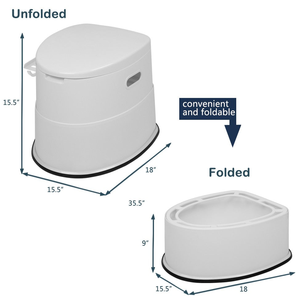 Portable Camping Toilet 5L Detachable Indoor Outdoor Hygiene Solution