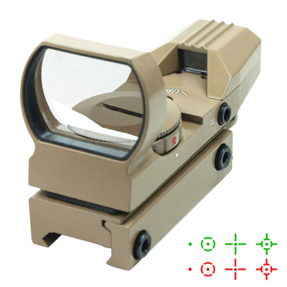 Tactical Holographic with Red/Green Dot & Rail Mount - Tan