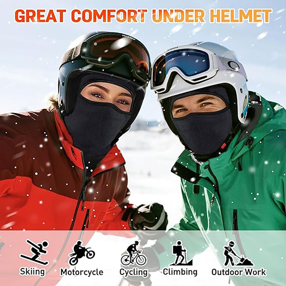 Unisex Thermal Fleece Balaclava Face Mask for Winter Outdoor Activities