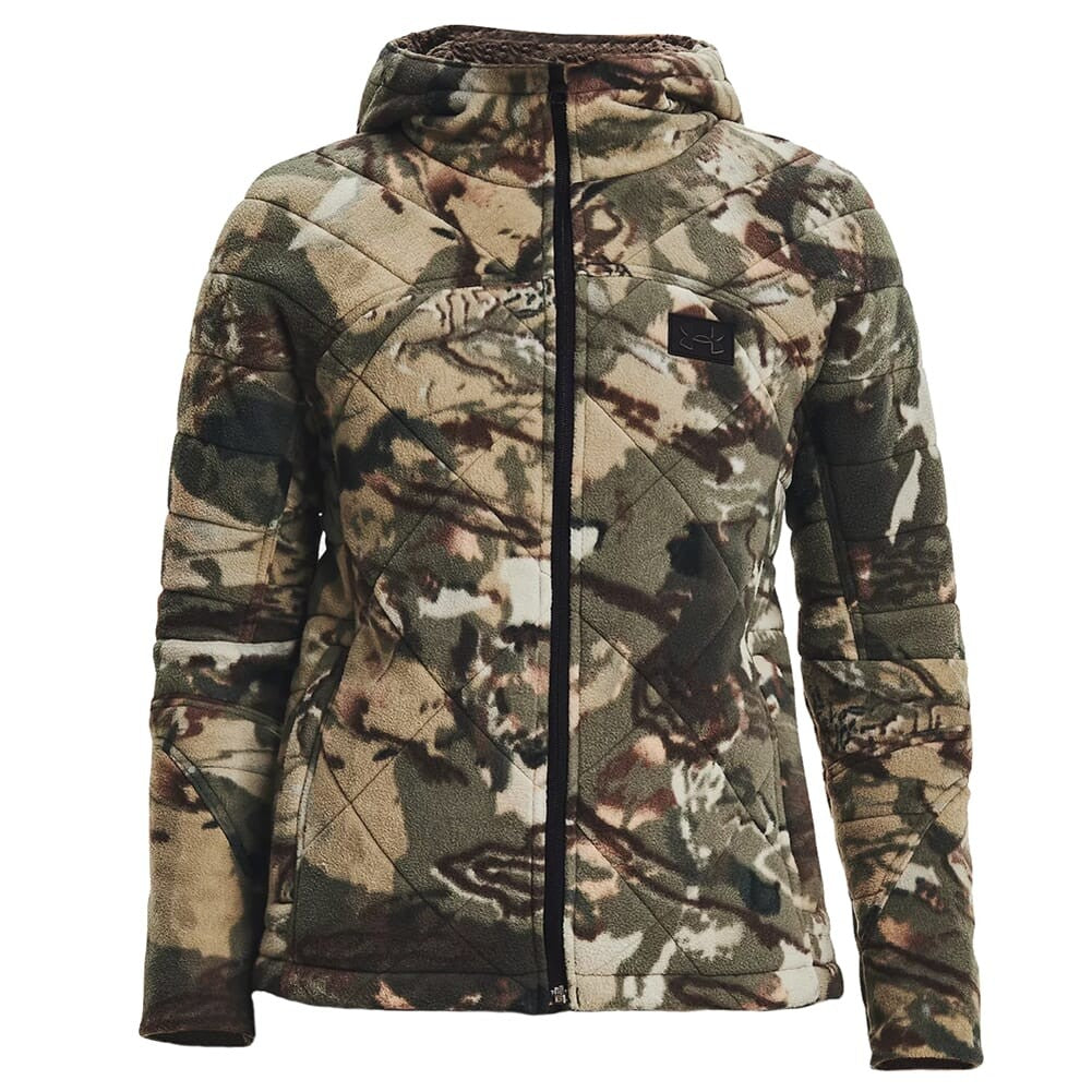 Windproof Women's Camo Jacket for Outdoor Activities