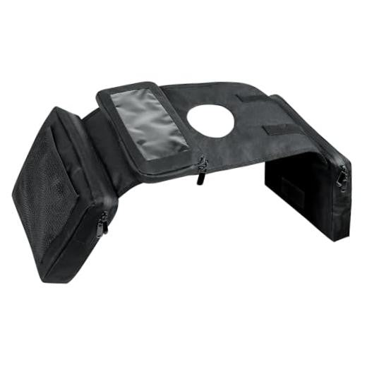 Waterproof Motorcycle Tank Saddle Bag with Phone Pocket for ATV UTV Snowmobile