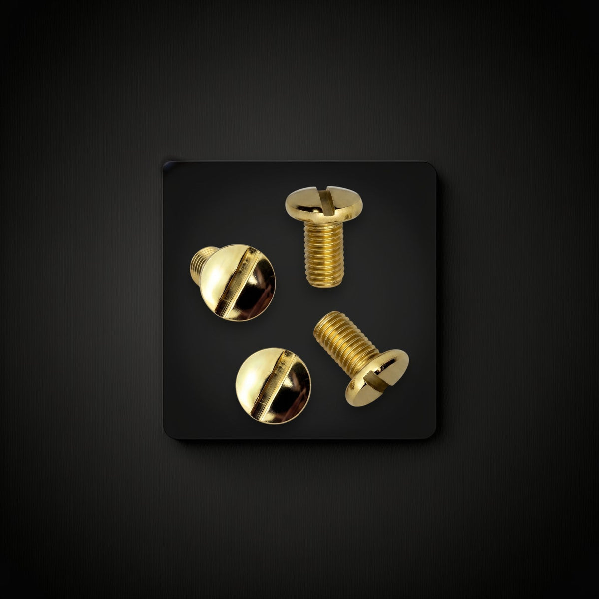 Premium 1911 Gold Grip Screws Set - Full Size Slotted Replacement Hardware