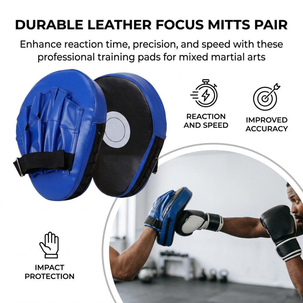 Boxing Punching Pads Kick Training Target Set Blue Black Pair for Muay Thai