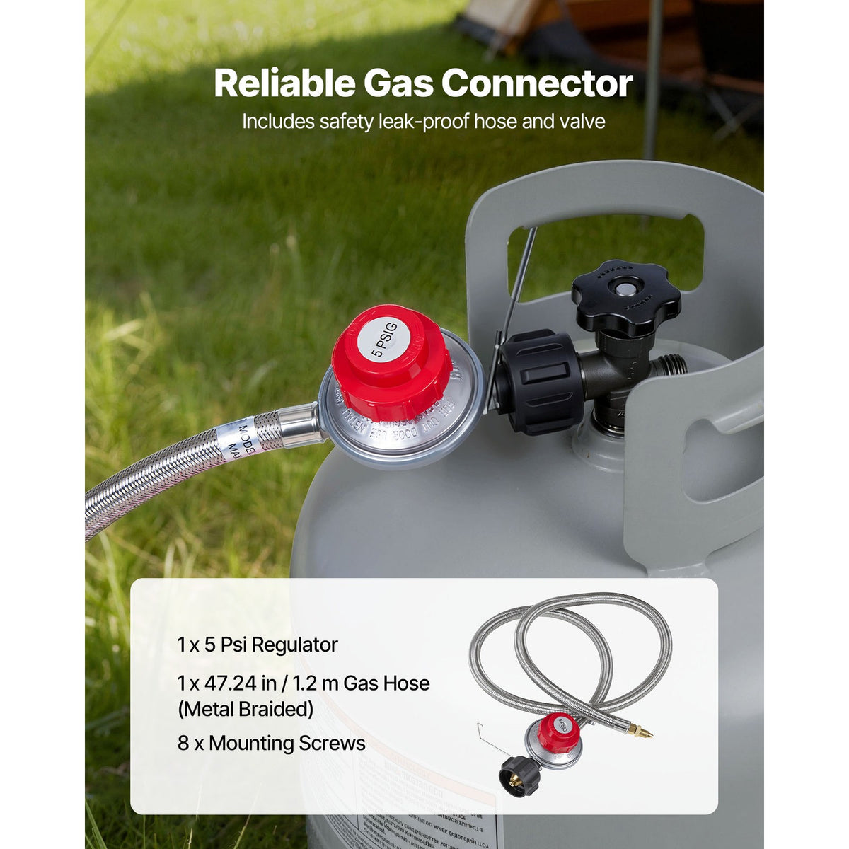 Outdoor Propane Gas Stove for Camping and Cooking - 100,000-225,000 BTU