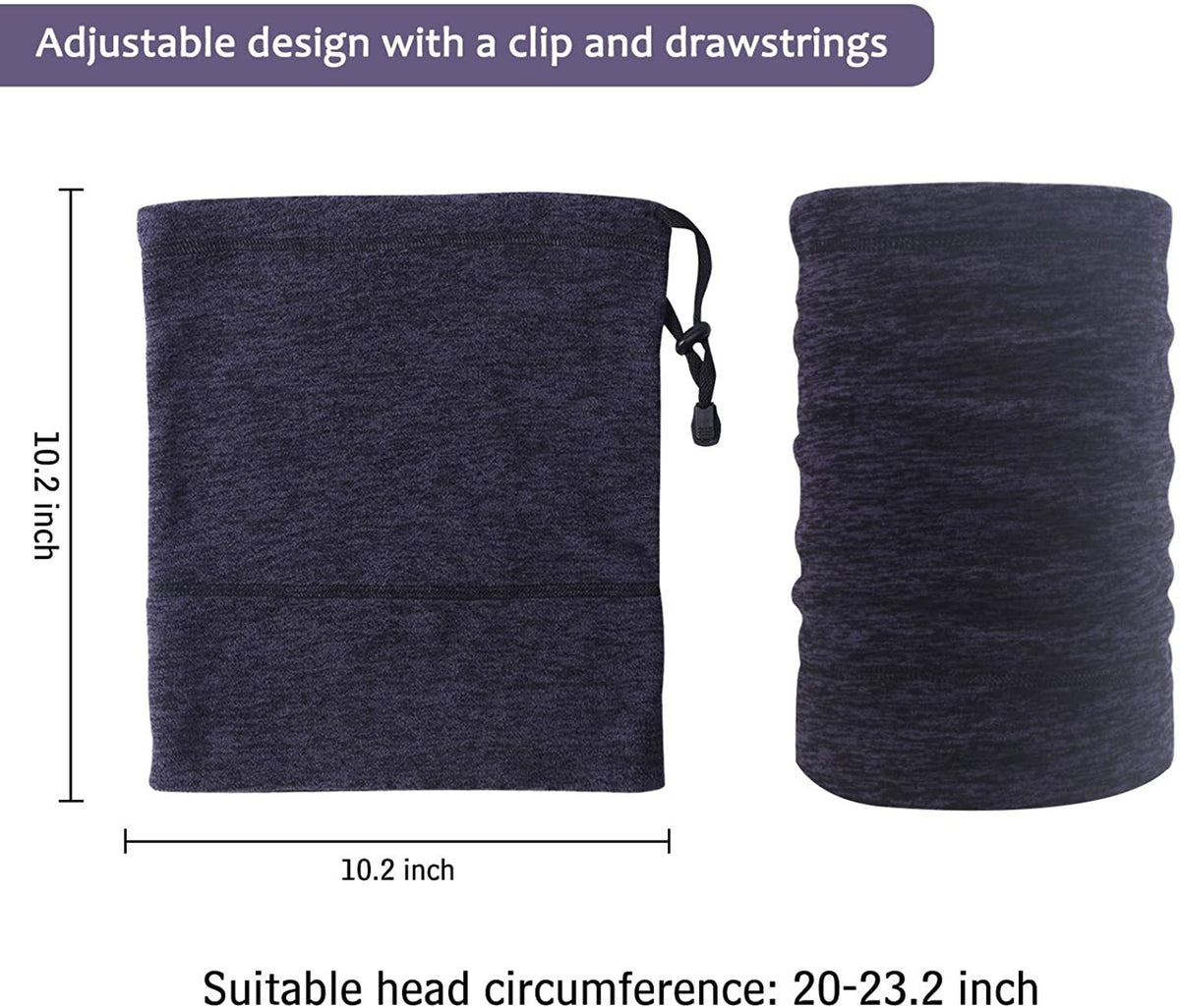Winter Fleece Neck Gaiter Face Mask - Windproof, Insulated & Versatile