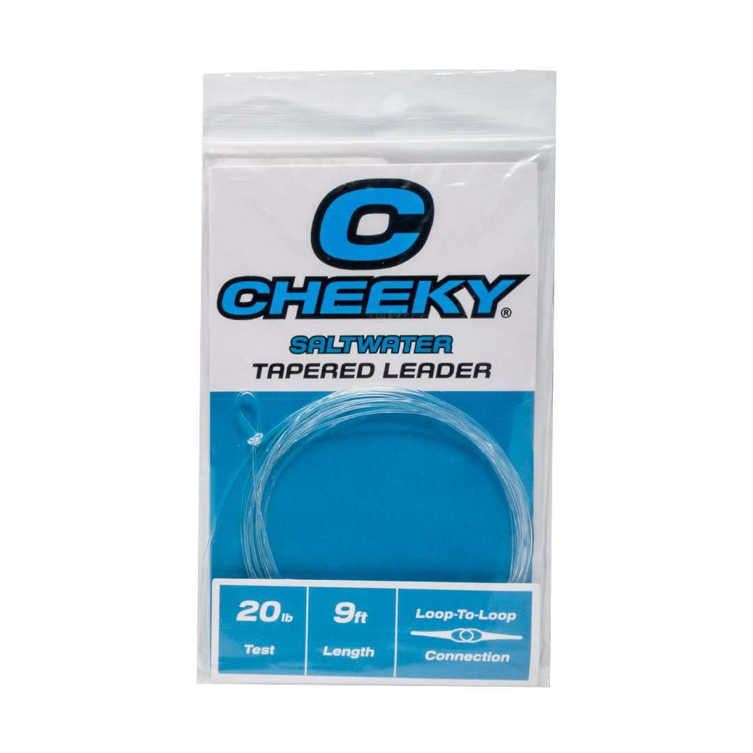 Saltwater Fly Leader Tapered 9ft Fishing Line for Bonefish, Tarpon, Snook & Redfish