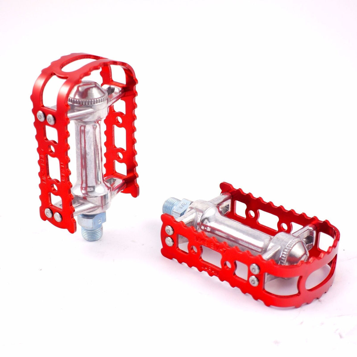 Alloy MTB BMX Flat Pedals - Anodized 9/16 Inch Spindle Cycling Parts