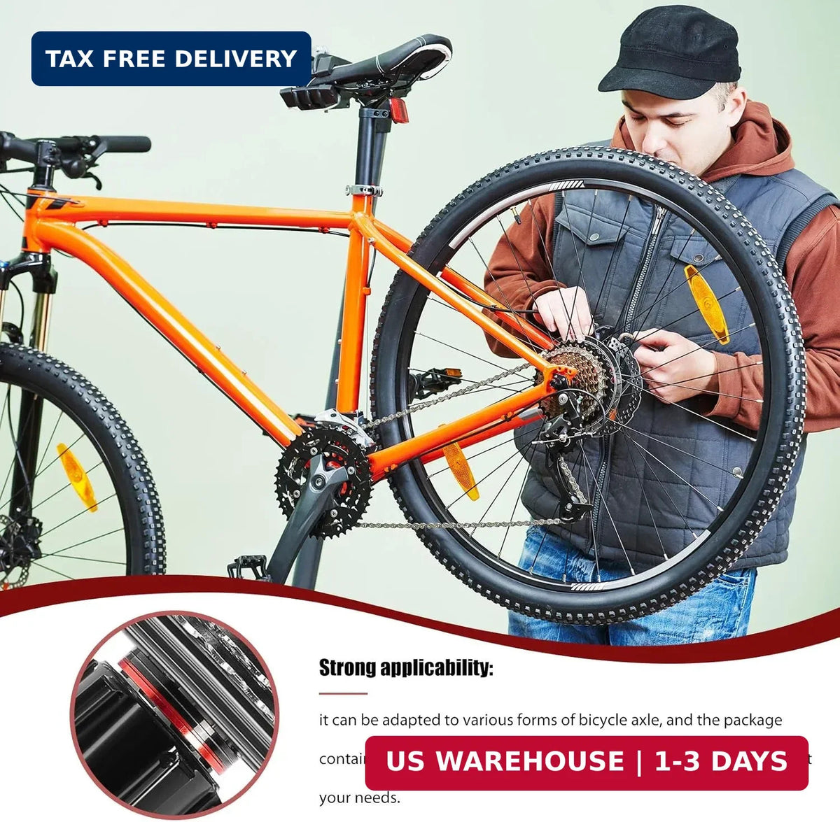 Bike Bottom Bracket Spacer Set for 7-11 Speed Cassette Aluminum 20 Pieces