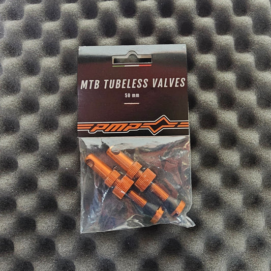 Tubeless Presta Valves for MTB Bikes 50mm CNC Aluminum Multiple Colors