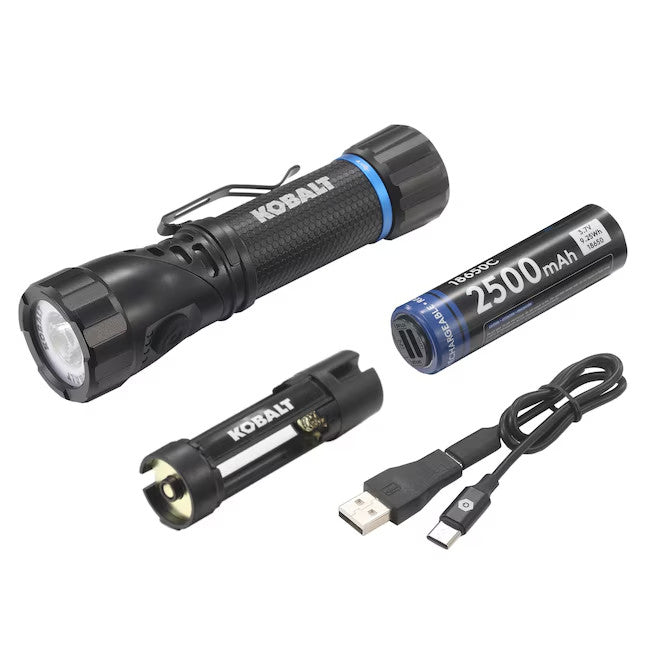 Rechargeable LED Flashlight 1000 Lumens with Adjustable Modes & Magnetic Base