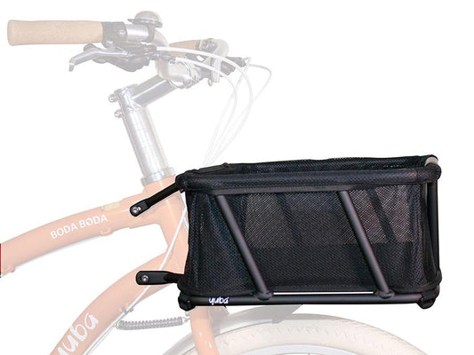 Bicycle Basket Mesh Liner with Quick-Release & Stash Pocket for YUBA Bikes