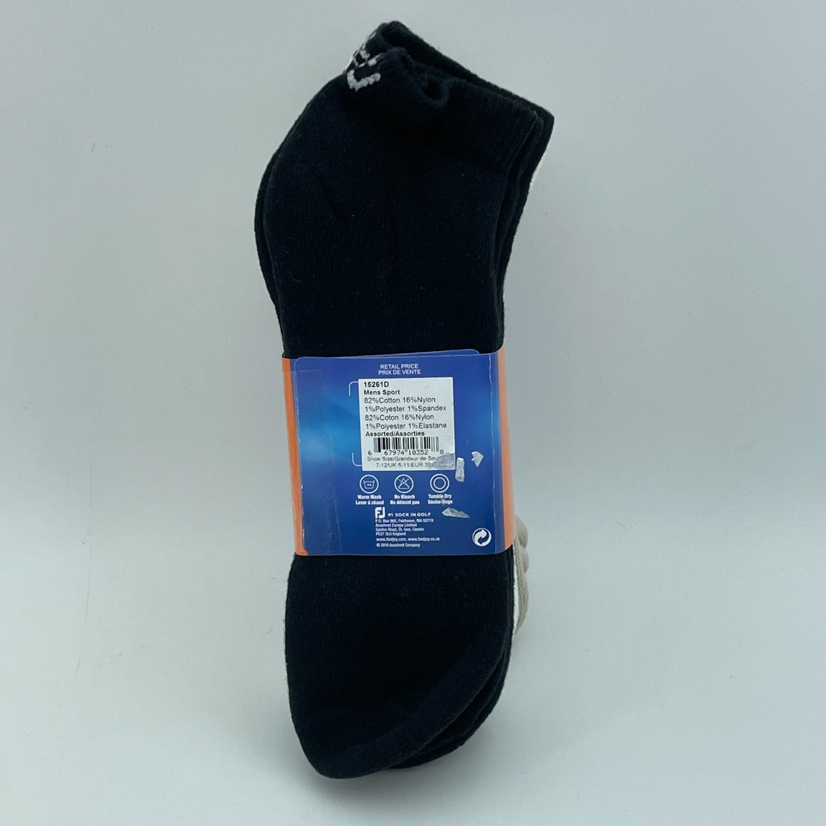 Men's Golf Socks 6-Pair Assorted Low Cut Cushioned Athletic Socks