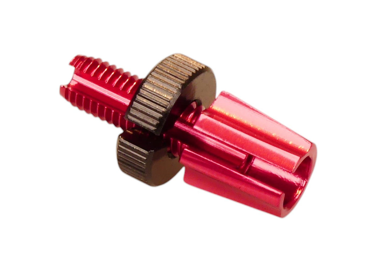 Bicycle Brake Lever Threaded Barrel Adjuster M7 Red Anodized Aluminum