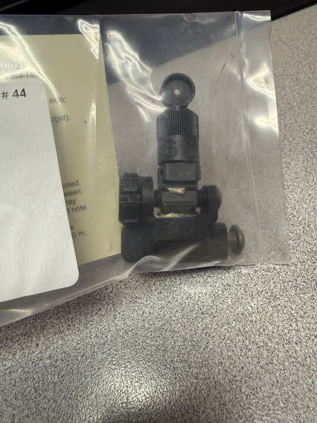 Knights KAC Micro Rear Iron Sight USMC Marked for Rifles & Tactical Use