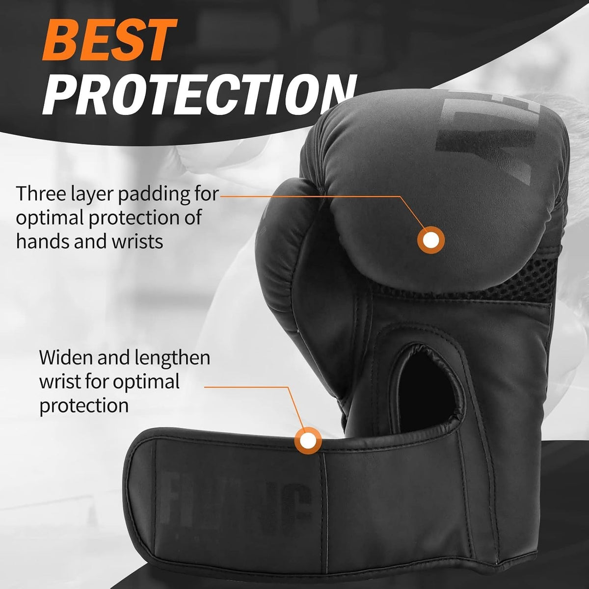 10oz Breathable Ambidextrous Boxing Gloves for Training & Sparring
