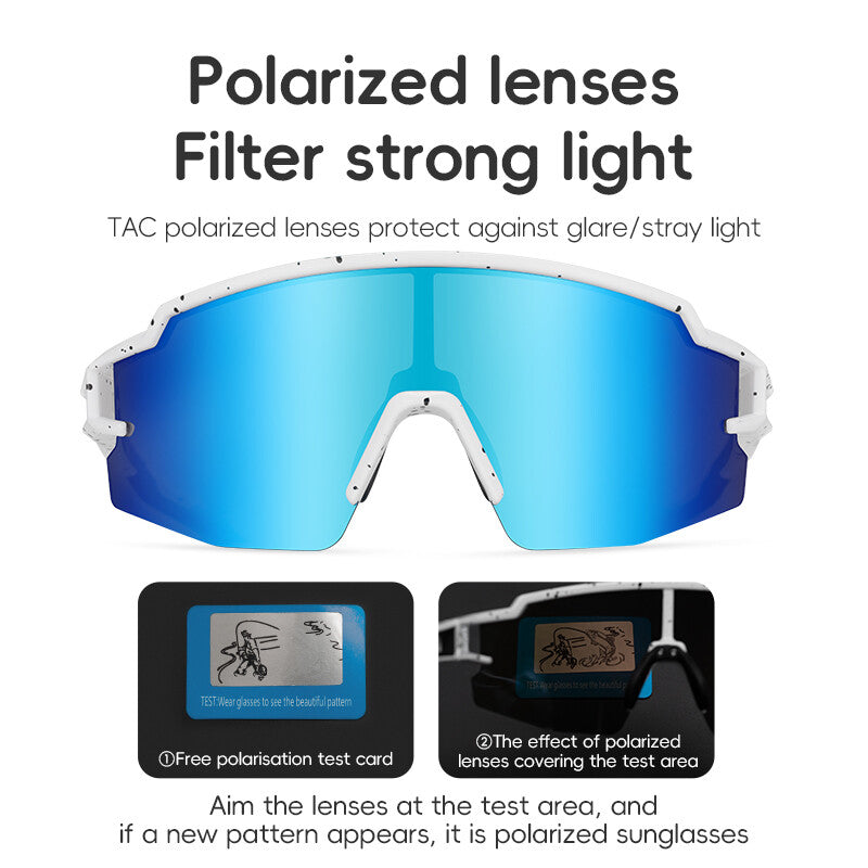 Kids Polarized Sport Sunglasses UV400 Goggles with Full Screen Color Coating