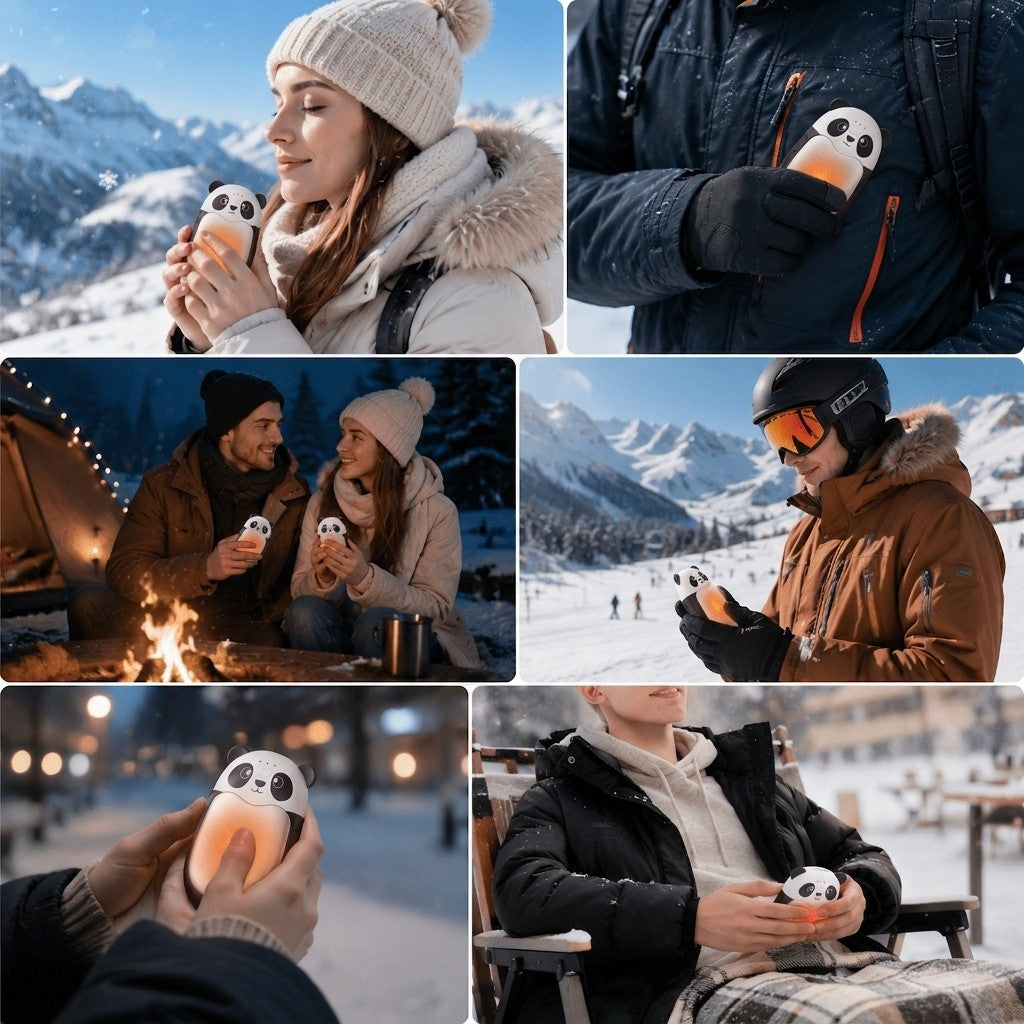 Rechargeable Hand Warmers 4-Pack 2-in-1 Portable Electric Hand Warmer