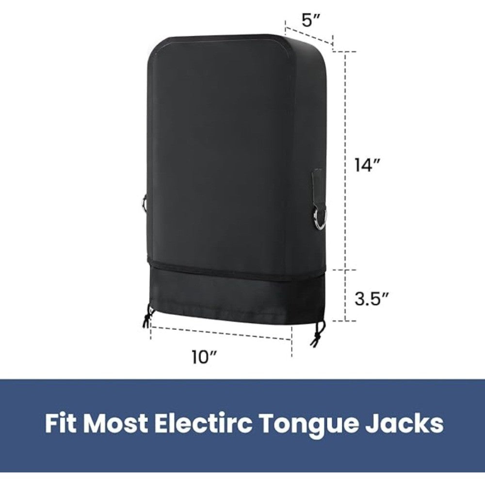 RV Electric Tongue Jack Cover Waterproof Trailer Camper Cover