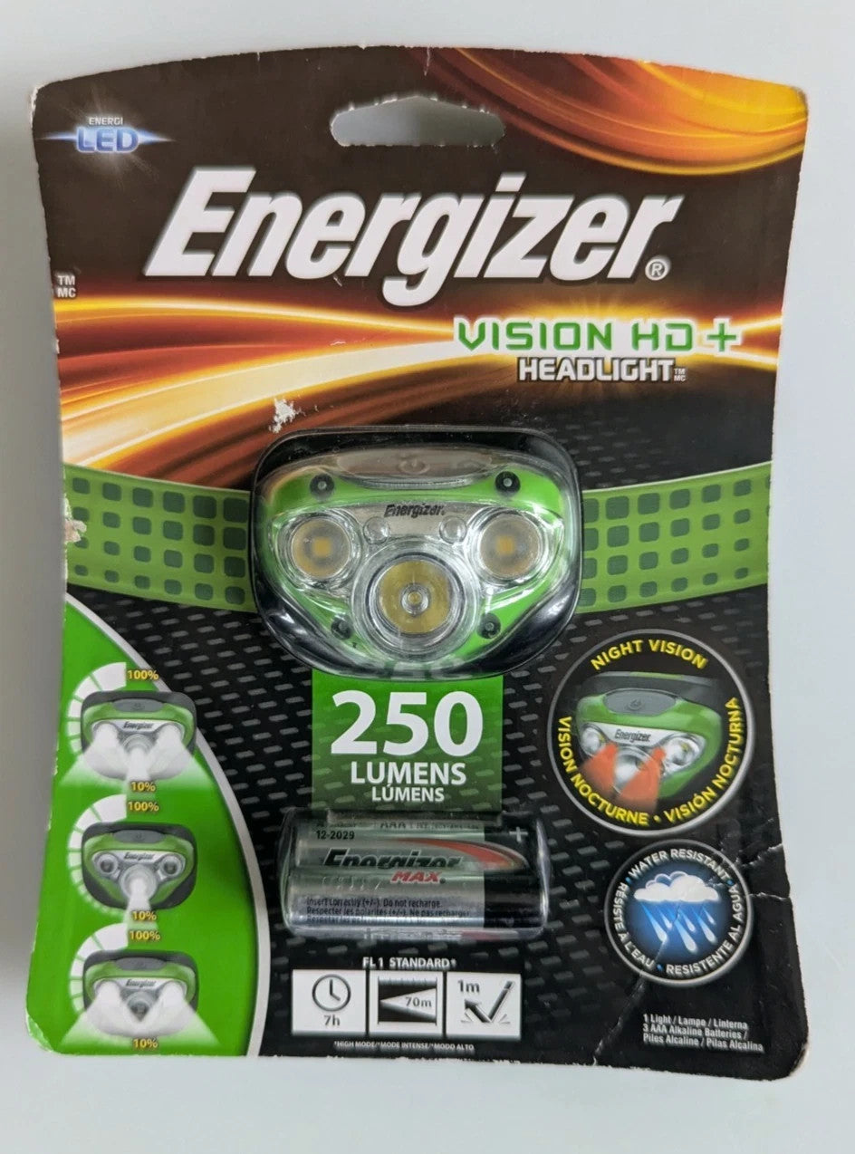 LED Headlamp 250 Lumens Rechargeable Batteries Included for Camping Hiking
