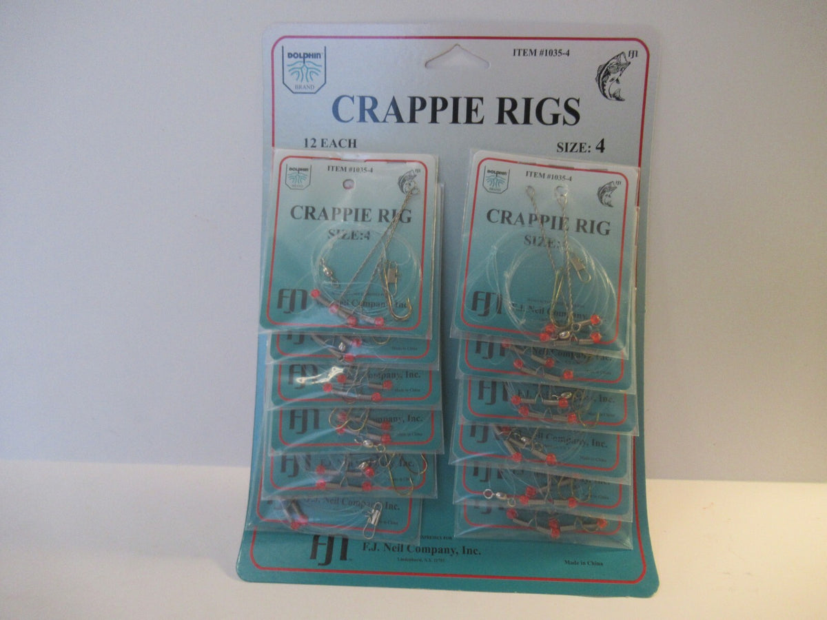 Crappie Panfish Fishing Rig Set - High Low Dropper Rigs for Freshwater Fish
