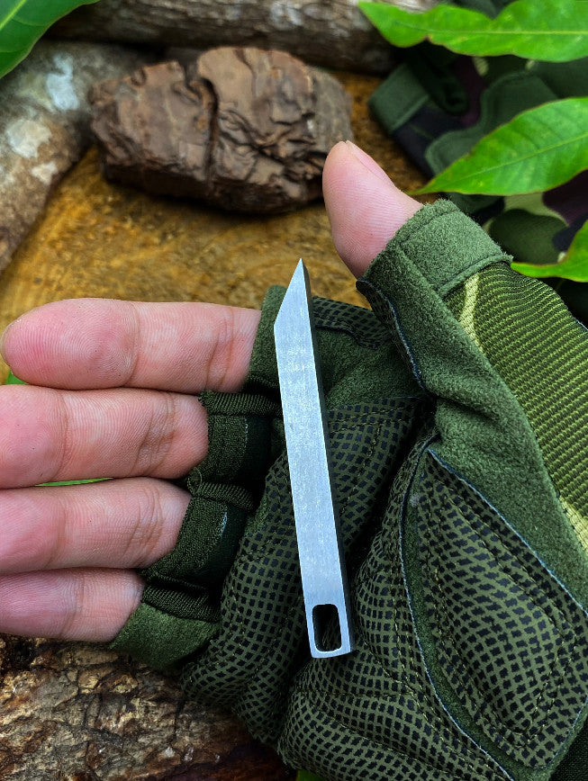 Stainless Steel Mini Pry Bar Keychain Multi-Tool with Screwdriver & Box Opener