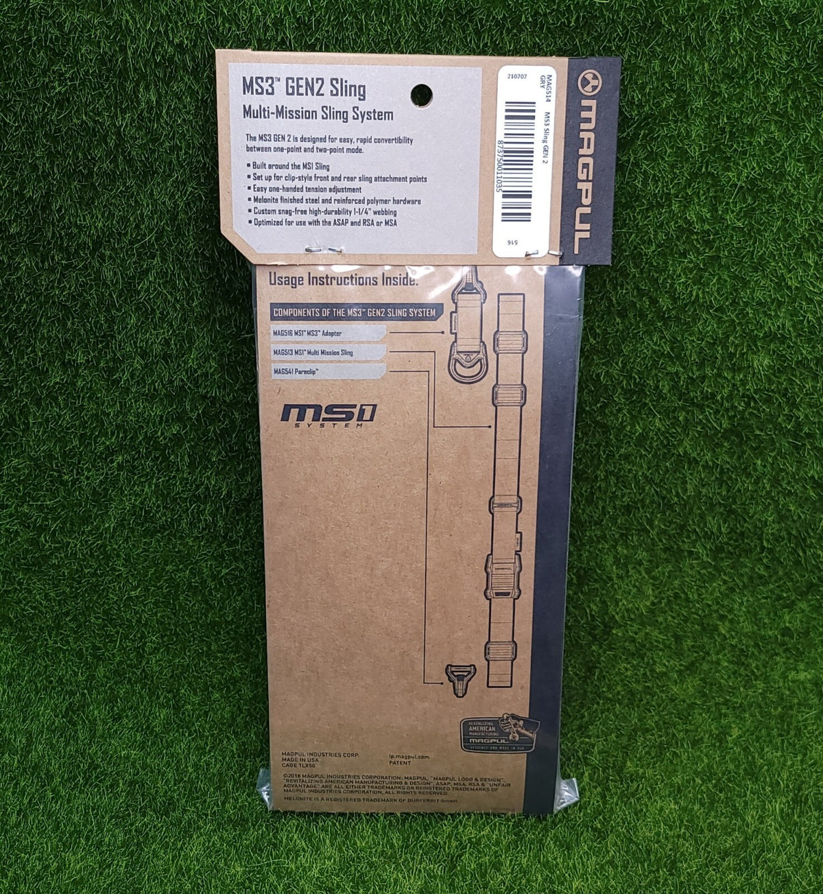 Magpul MS3 Gen 2 Multi Mission Sling System & Swivel Set - Grey