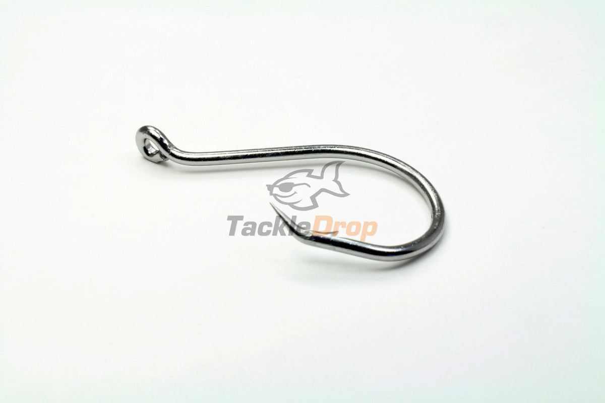 100 Pack Offset Octopus Circle Fishing Hooks - Super Sharp, 8/0 Size, 2X Strong, USA Made