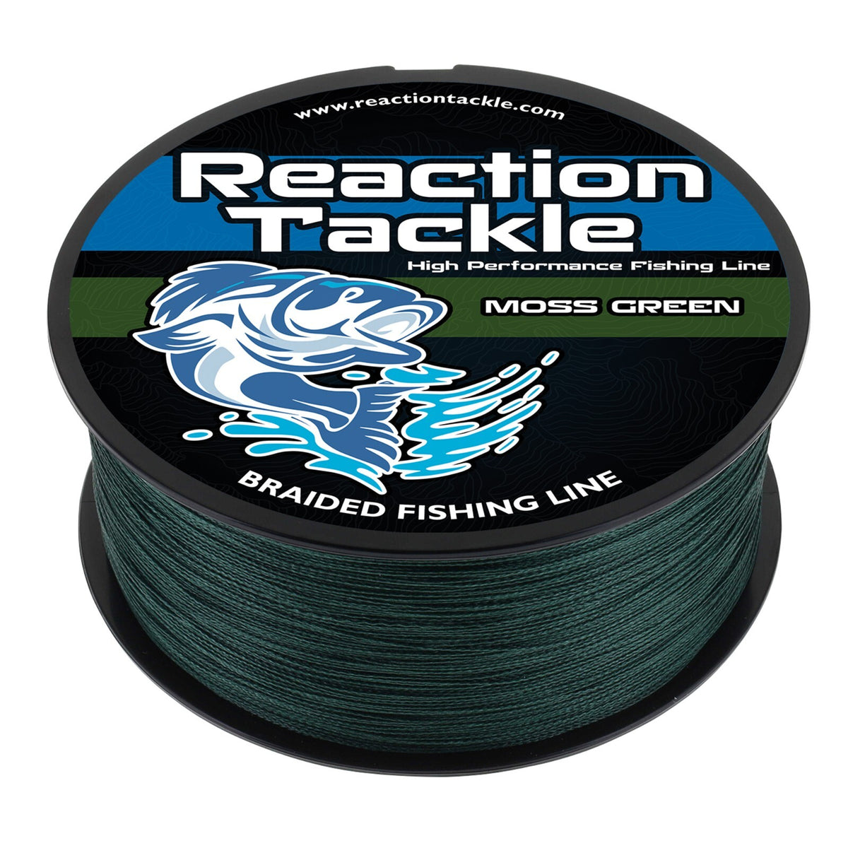Braided Fishing Line - Moss Green, 4 & 8 Strands, Heavy Duty, Multiple Lengths