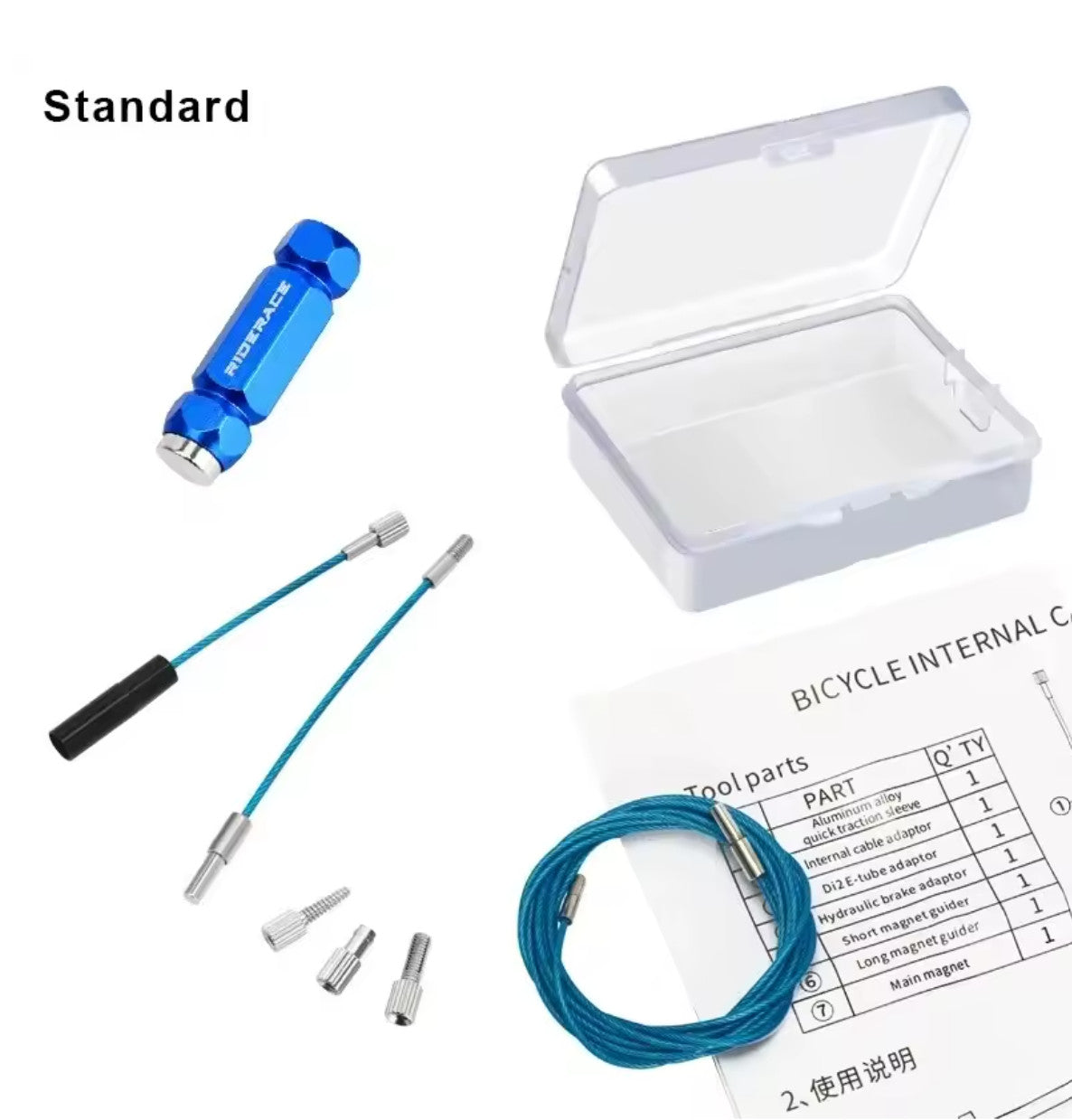 Bike Internal Cable Routing Kit for Bicycle Frames - Mountain & Road Cycling