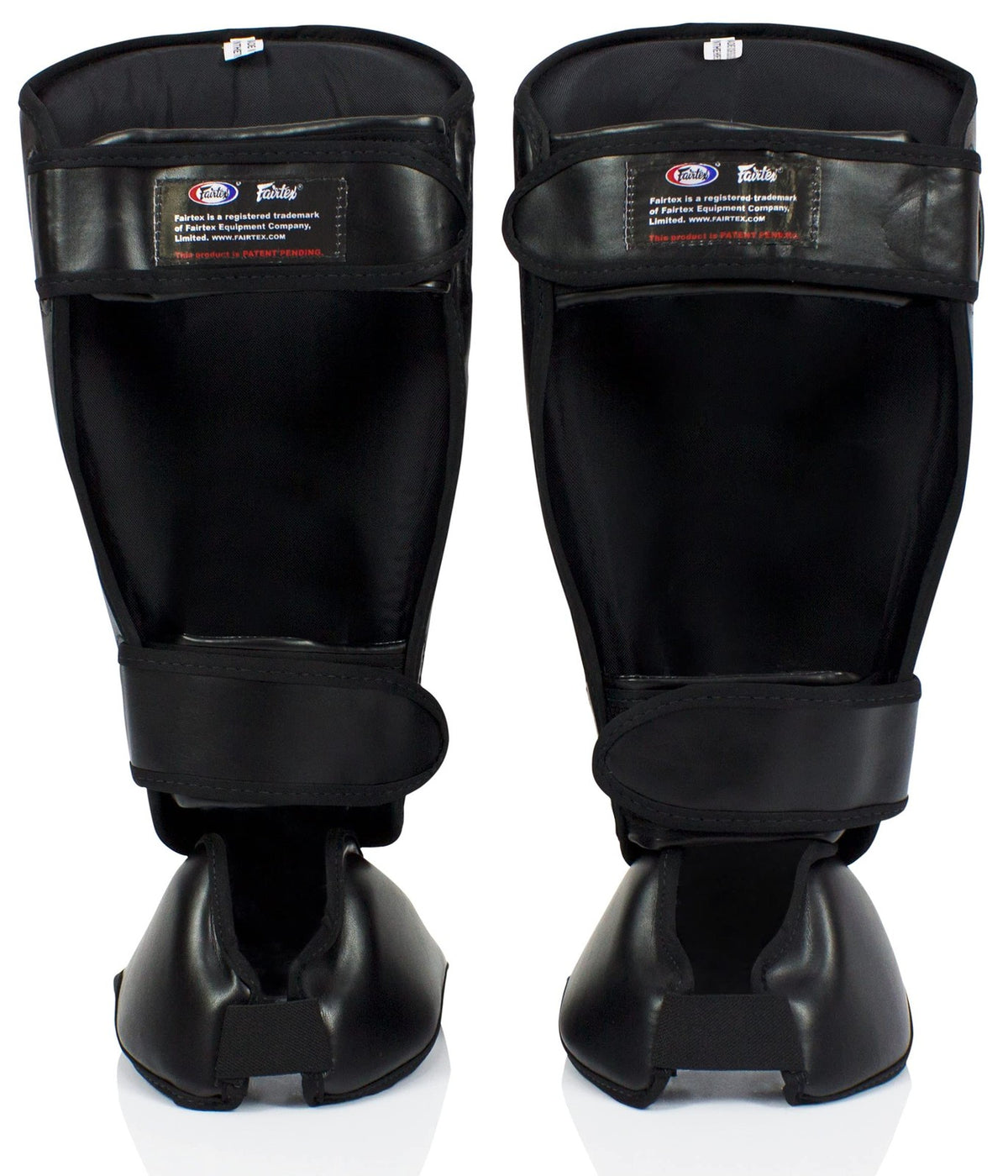 Large Black Kickboxing Shin Guards for MMA Training & Protection