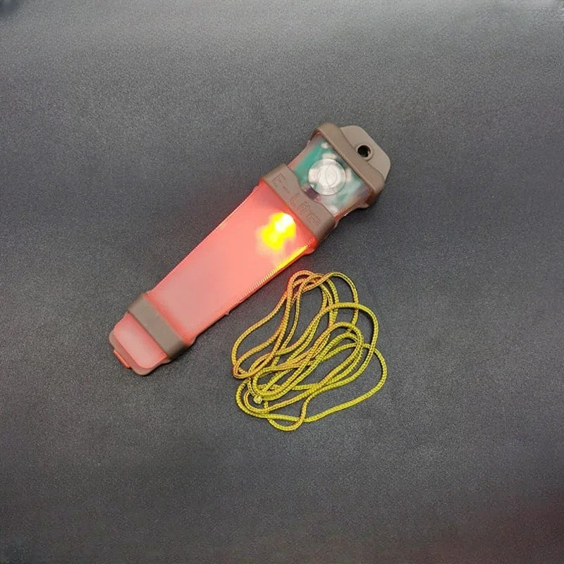 LED Helmet Signal Light with Clip-On Mount for Safety and Visibility