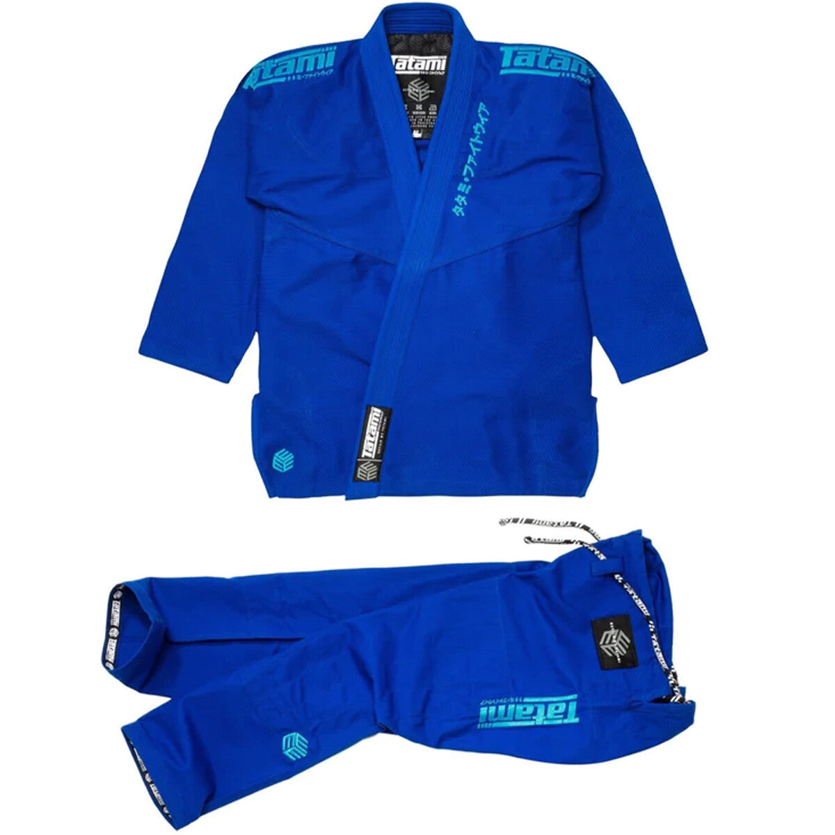Tatami Fightwear Estilo Black Label BJJ Gi with Blue Jacket - Multiple Sizes