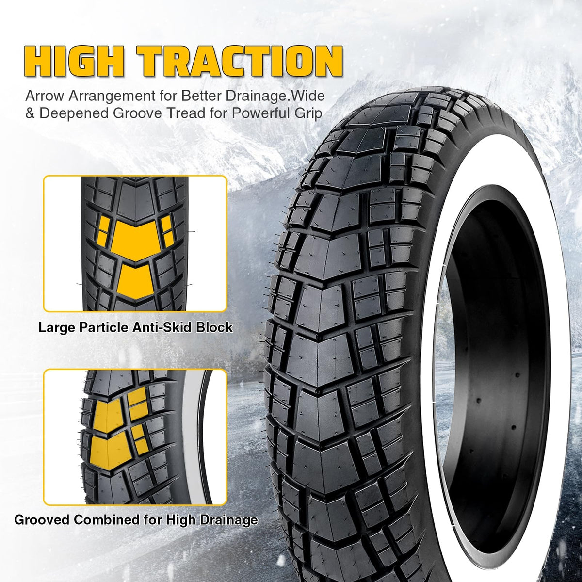 2 Pack 16x4.0 Fat Tire Inner Tubes for E-Bike Mountain Bike Snowbike