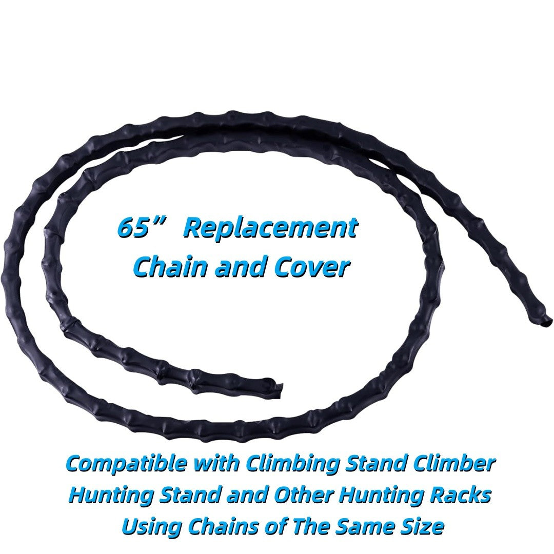65-inch Hunting Tree Stand Replacement Chain with Cover - Climbing Equipment Accessory