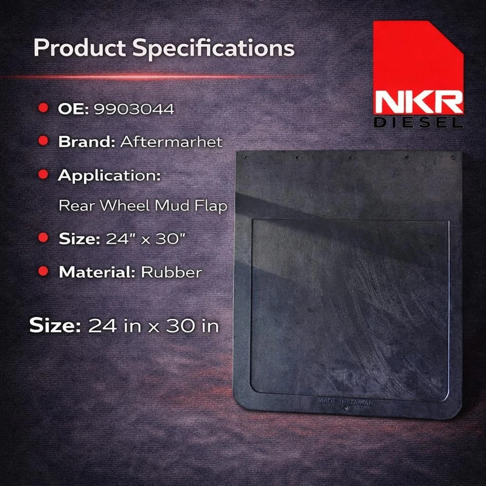 Rear Wheel Mud Flap for Isuzu NPR NRR NQR HD XD - Heavy Duty Truck Splash Guard