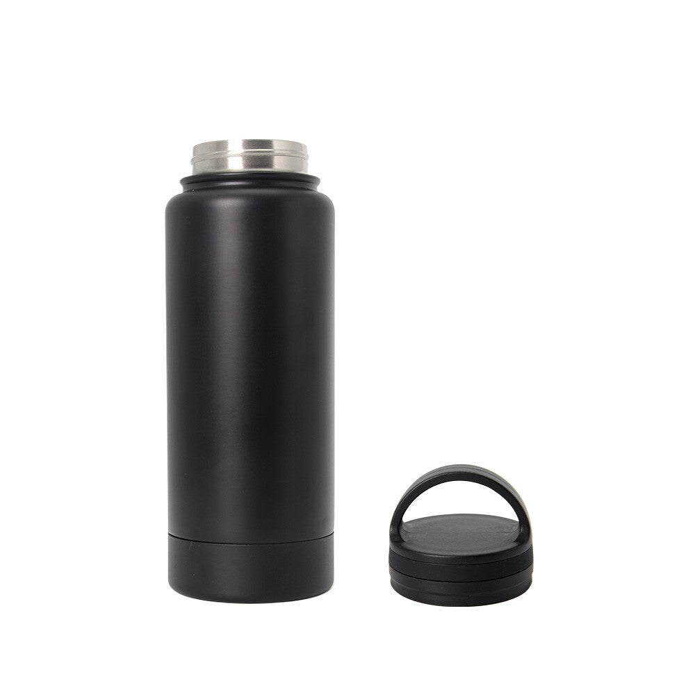 Stainless Steel Water Bottle with Secret Card and Cash Compartment - 450ml