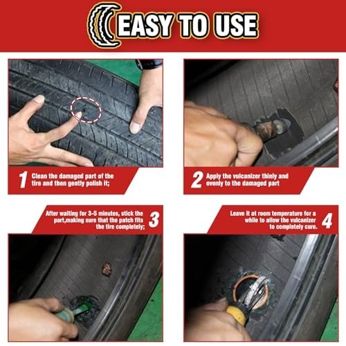 Heavy Duty Tire Repair Glue 8.5Oz for Car and Bike Puncture Fix