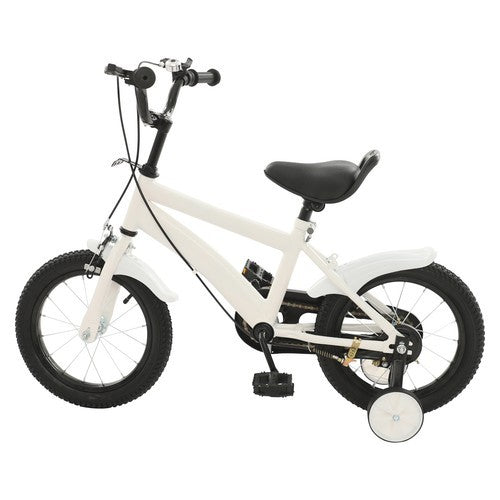 14-Inch Kids Bicycle with Training Wheels, Beginner Kids Bike for Children