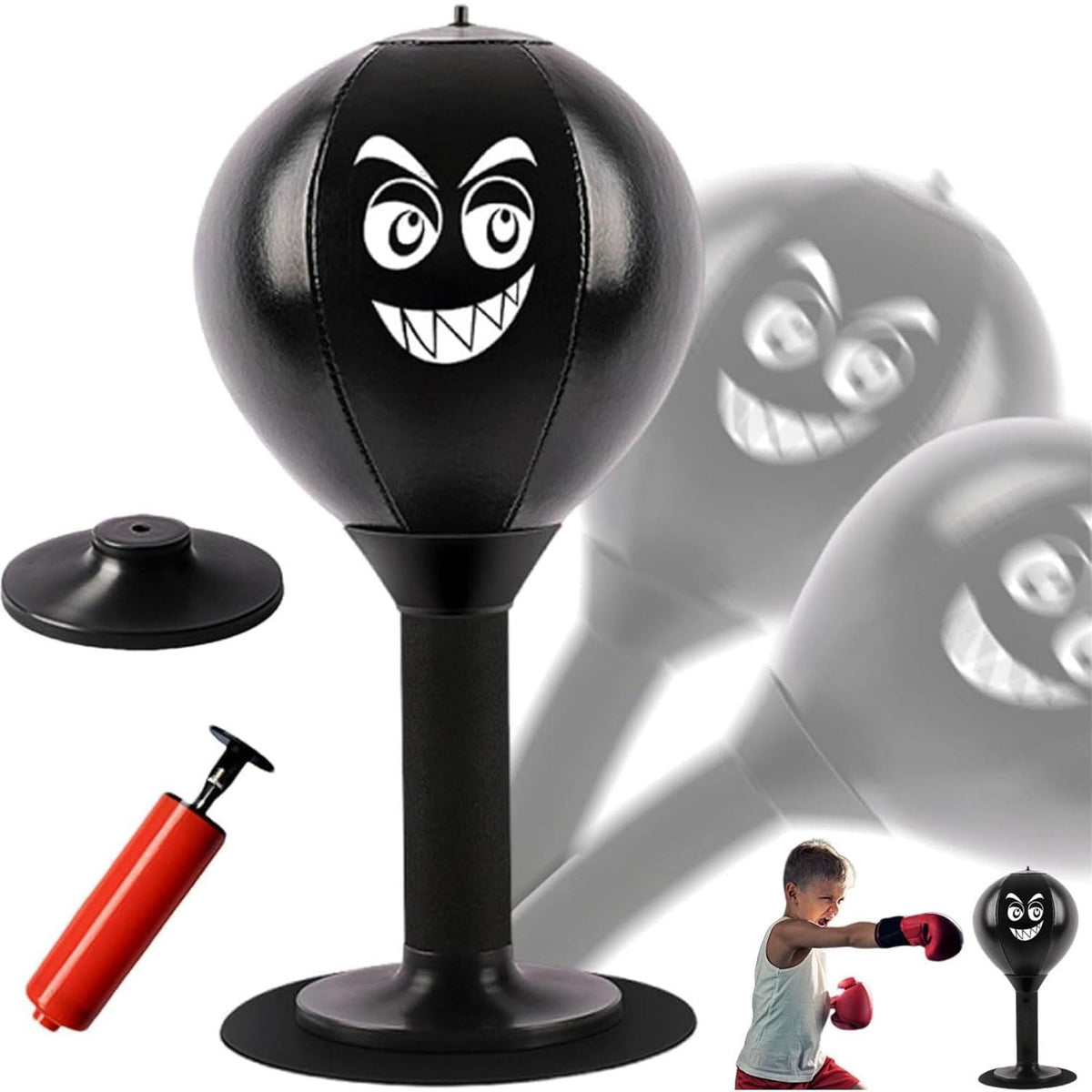 Desktop Punching Bag Stress Relief Toy with Suction Cup for Office & Home